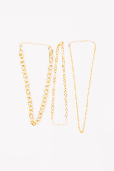 Big, Bold and Beautiful Layered Chunky Necklace in Gold