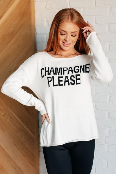 Champagne Please Lightweight Sweater