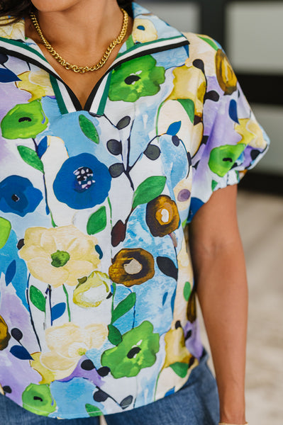 Fielding Questions Floral Top