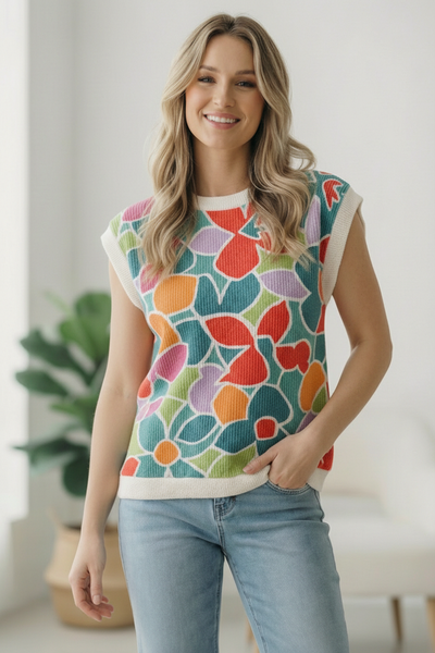A Work of Art Ribbed Vest