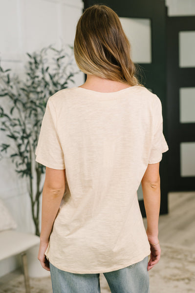 I Don't Have to Choose V-Neck Tee in Oatmeal